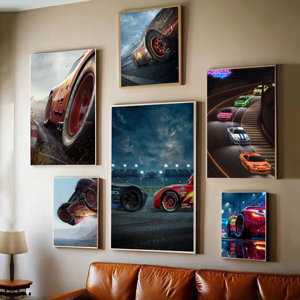 Lighting Mcqueen Decor - Carros 3 filme relâmpago mcqueen cartaz