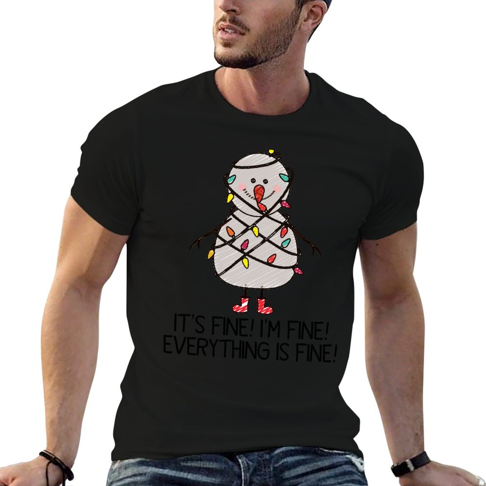 Santa'S Elves Holiday Lighting & Decor Llc - Camiseta de Natal Feia e Divertida
