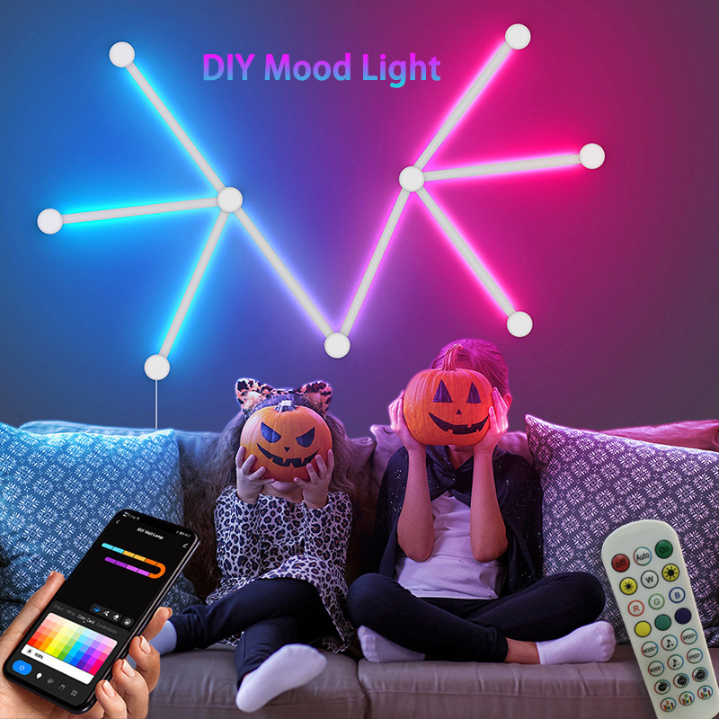 Lighting Decor For Room - Lâmpada de parede rgb inteligente, barra