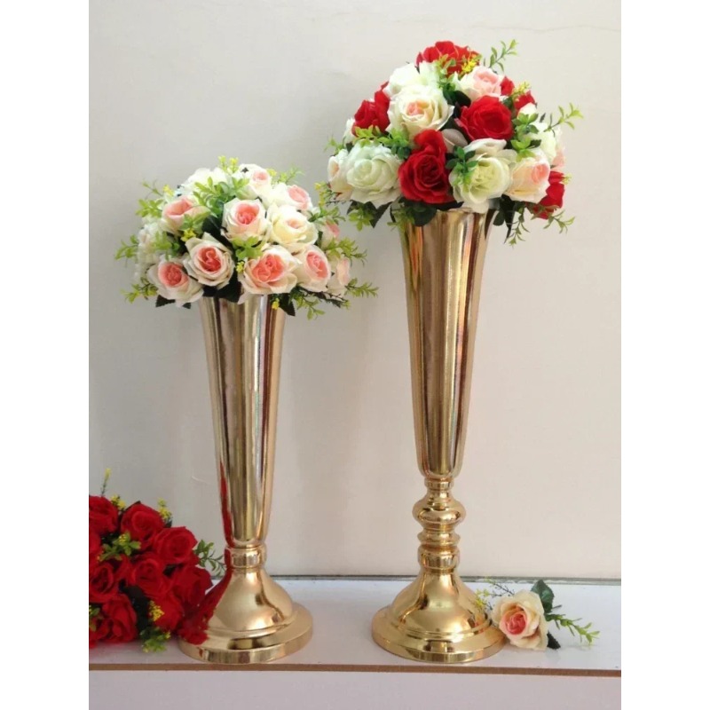Home Decor Lighting Manufacturer - Vaso de Metal Luxuoso Eletroplated para