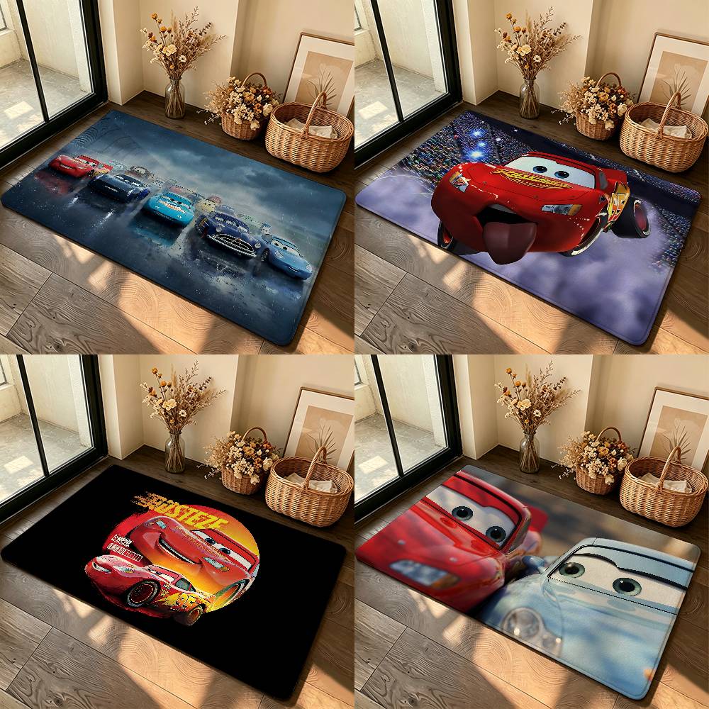 Lighting Mcqueen Decor - Tapete Antiderrapante de Anime Lightning McQueen