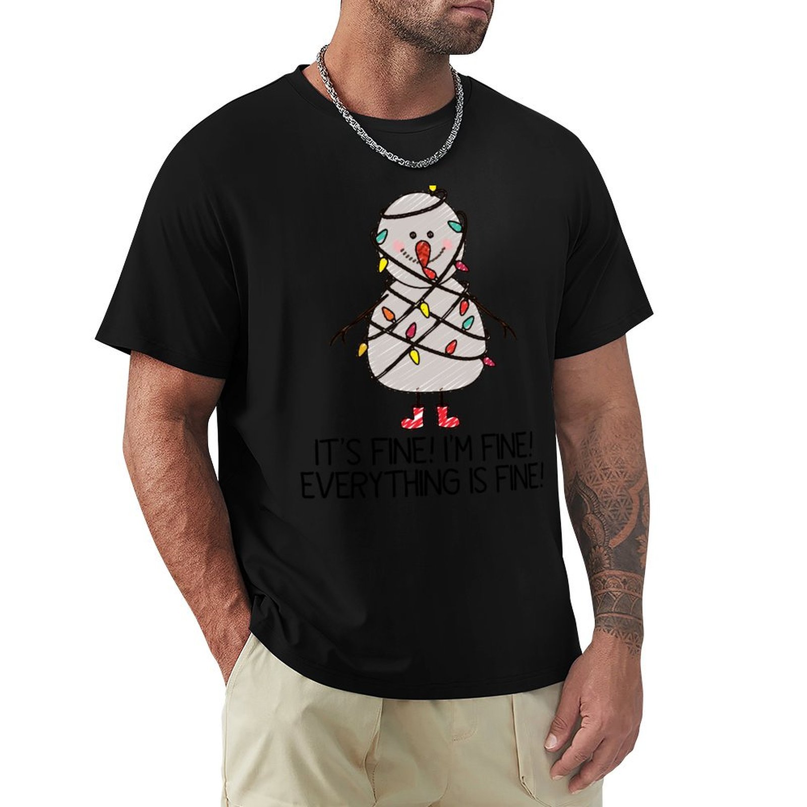 Santa'S Elves Holiday Lighting & Decor Llc - Camiseta de Natal Feia e Divertida