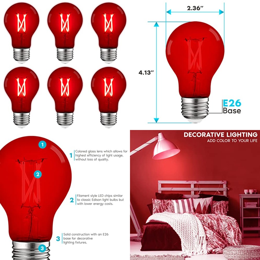 Lâmpadas LED A19 Edison, 4.5W  - Lighting Decoration Outdoor avaliação e preço