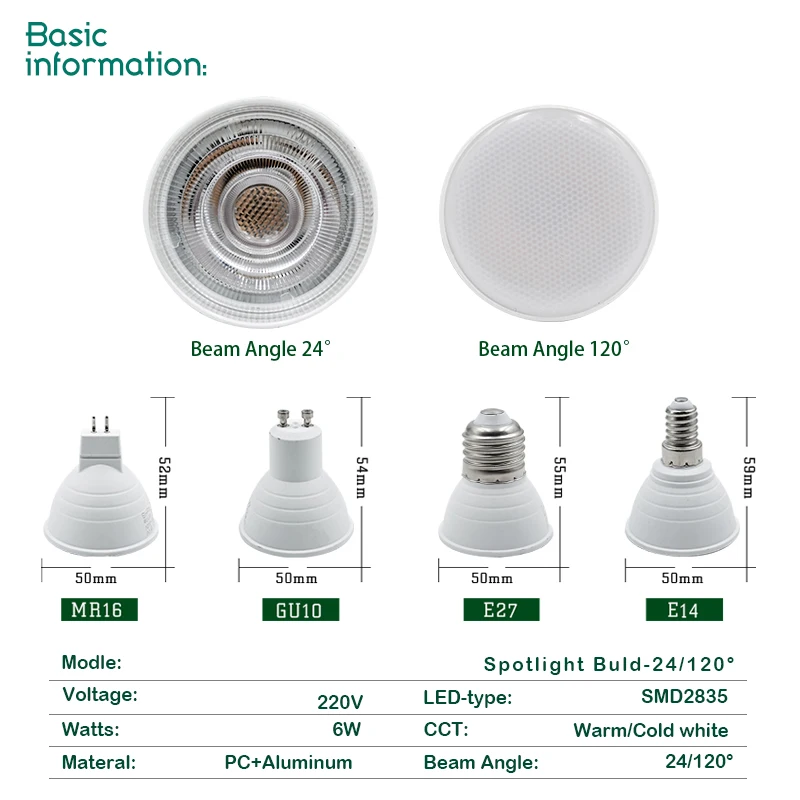 10 Lâmpadas LED E27/E14 MR16 G - Decor Lighting Hours avaliação e preço