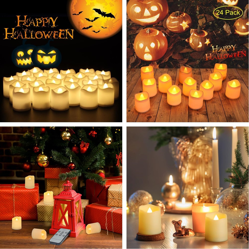 12/24 pçs sem chama led luzes  - Decor Lighting Hours avaliação e preço