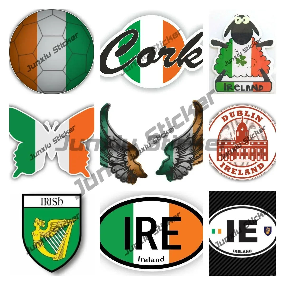 Irlanda bandeira asas criativo - Decor Lighting Ireland avaliação e preço