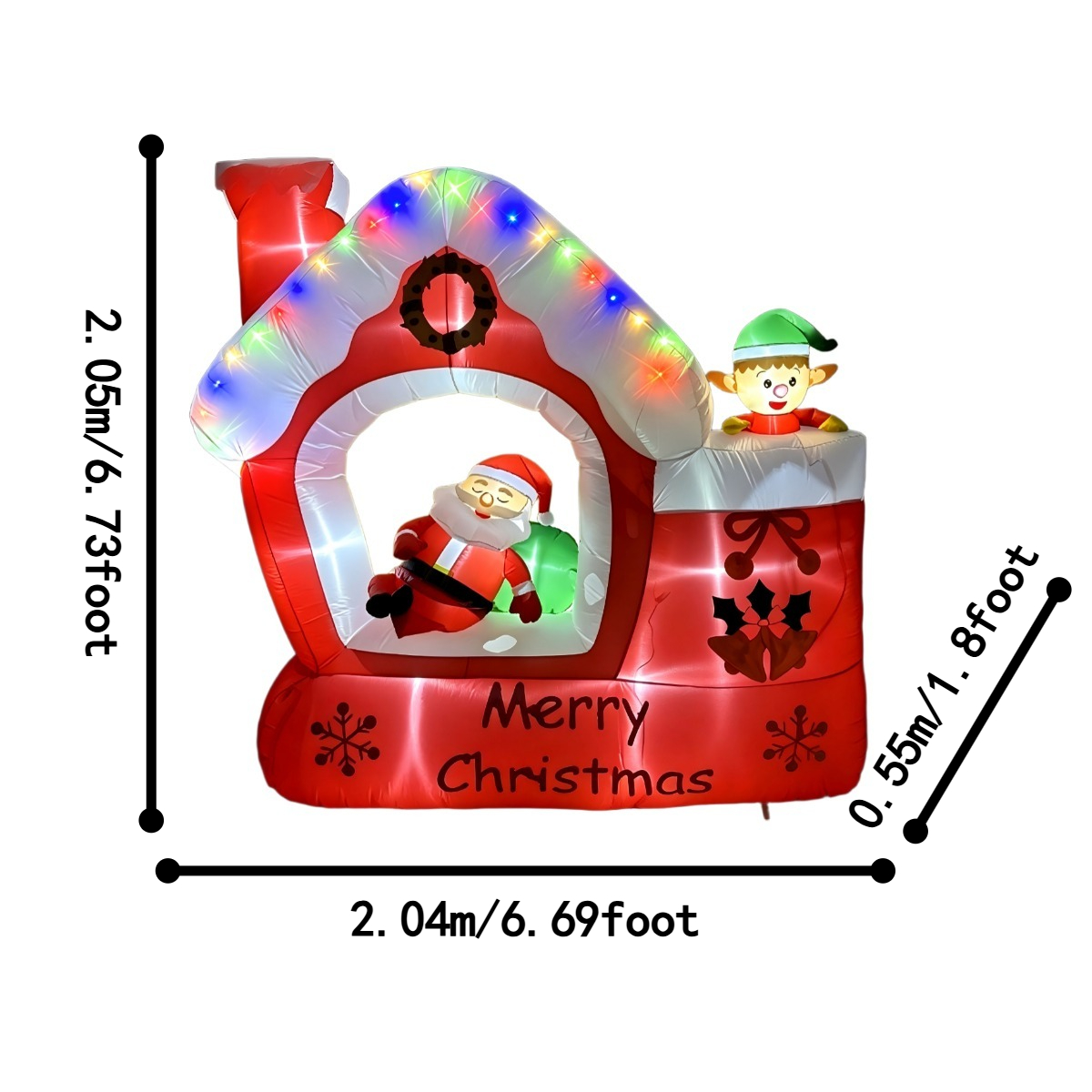 Decorações Infláveis de Natal  - Santa'S Elves Holiday Lighting & Decor Llc avaliação e preço